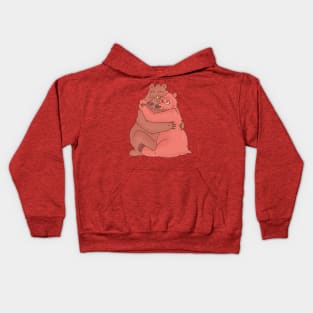 I love you Beary Much (No Text) Kids Hoodie